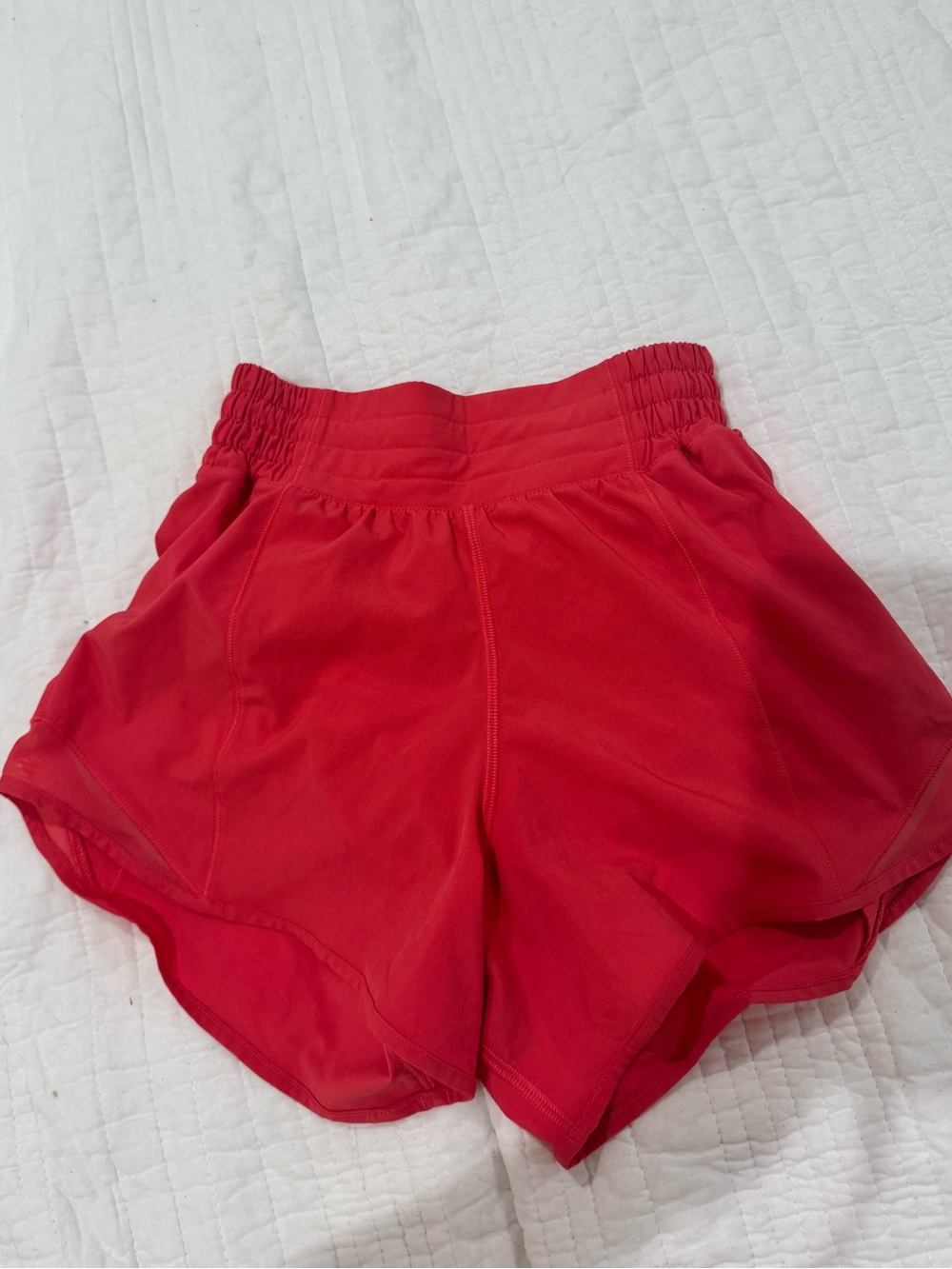 lululemon athletica Women’s Red Athletic Running Shorts - Picture 2 of 3